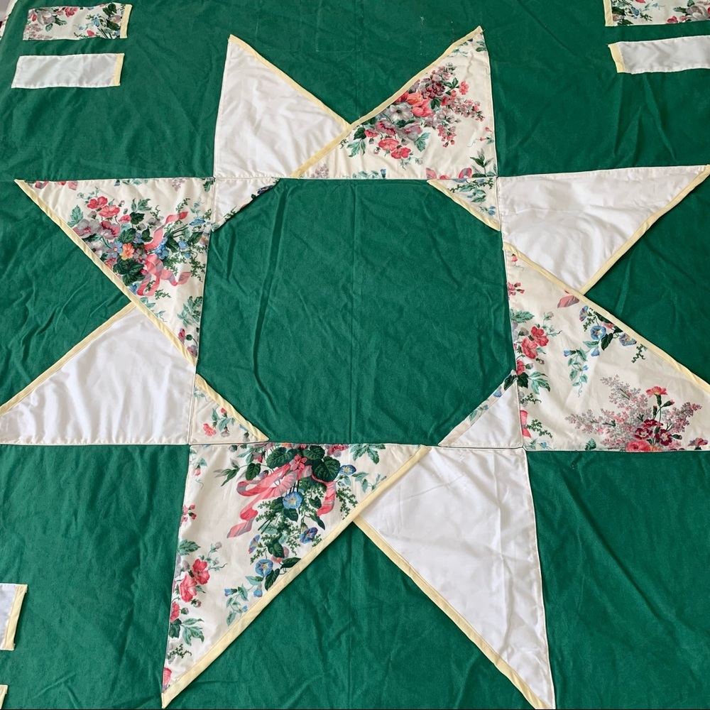 Patchwork Quilt Picnic Throw Blanket Travel Star